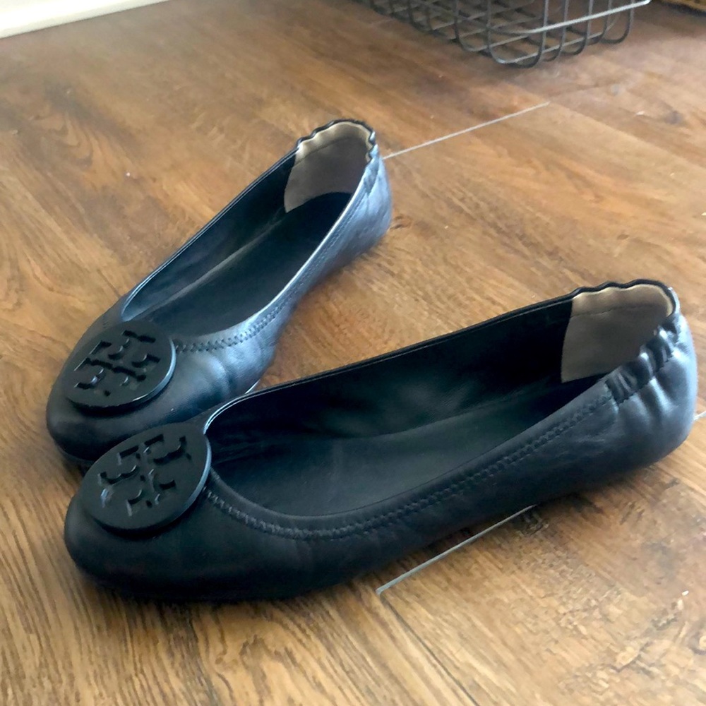 Tory Burch Minnie Travel Ballet Flat Leather/black - Picture 2 of 6